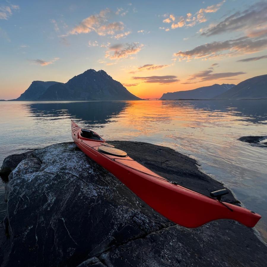 New! Luxury Cabin In Beautiful Lofoten Kleppstad Exterior photo