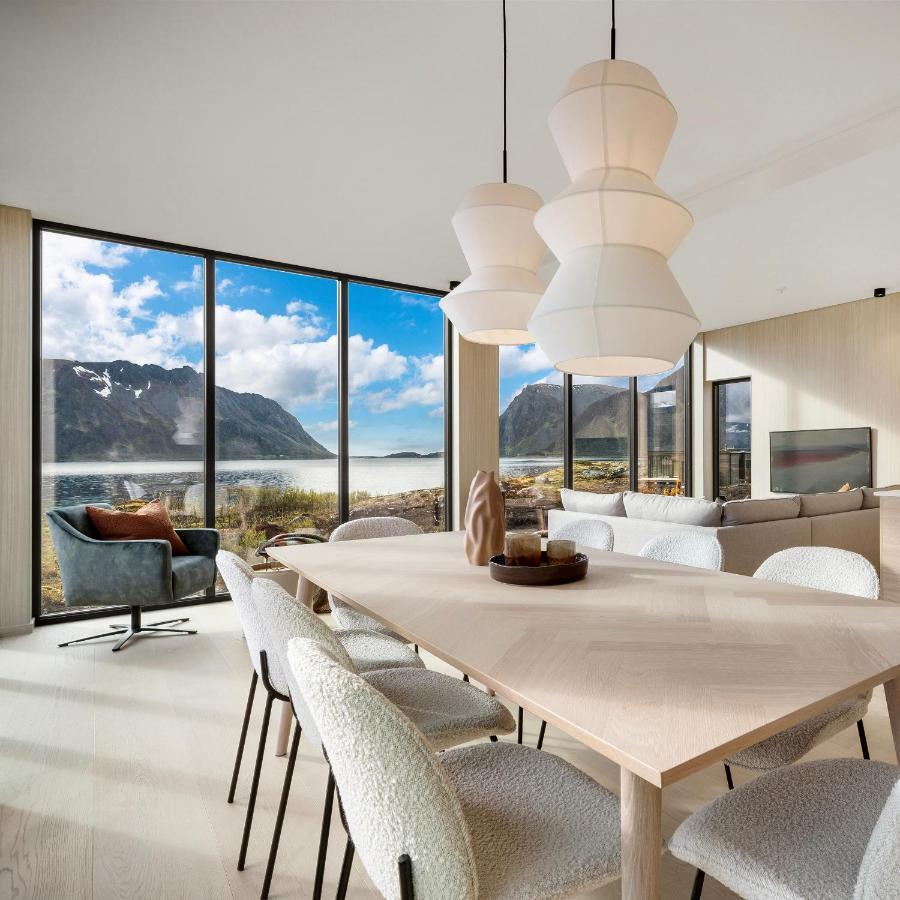 New! Luxury Cabin In Beautiful Lofoten Kleppstad Exterior photo
